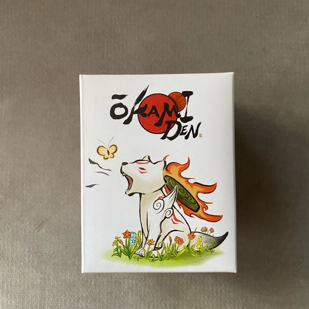 Okamiden Themed Box with White and Red Design